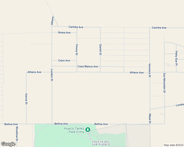 map of restaurants, bars, coffee shops, grocery stores, and more near Athens Avenue in El Paso