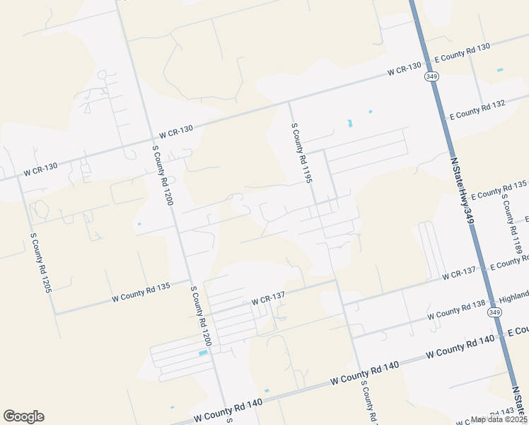 map of restaurants, bars, coffee shops, grocery stores, and more near 1718 West County Road 134 in Midland