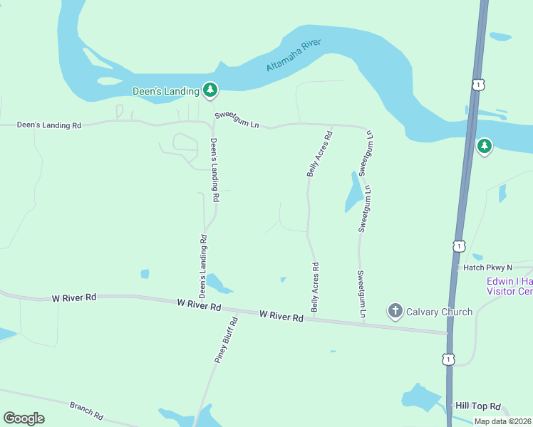 map of restaurants, bars, coffee shops, grocery stores, and more near 195 River Ridge Drive in Baxley