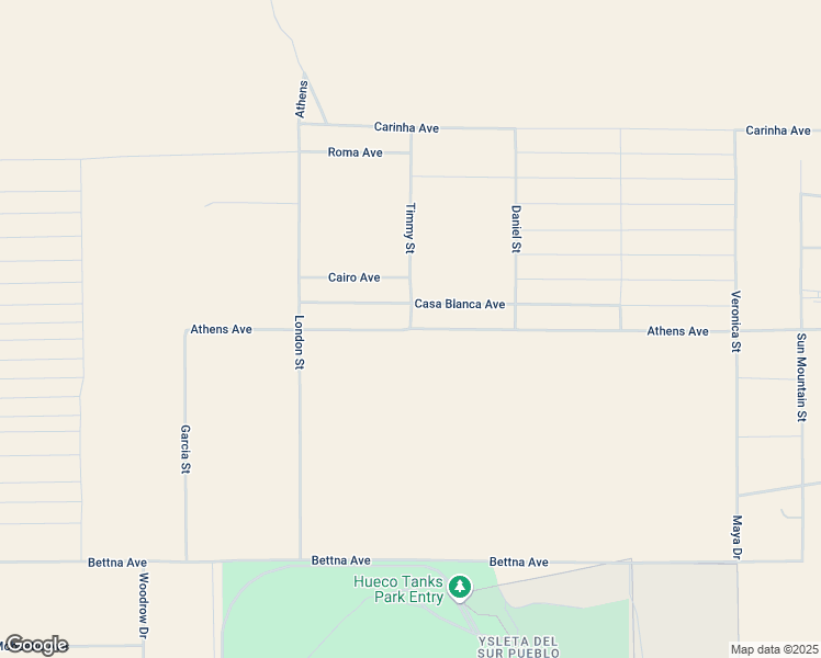 map of restaurants, bars, coffee shops, grocery stores, and more near Athens Avenue in El Paso