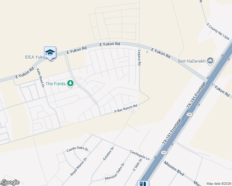 map of restaurants, bars, coffee shops, grocery stores, and more near 7422 Horton Ranch Road in Odessa