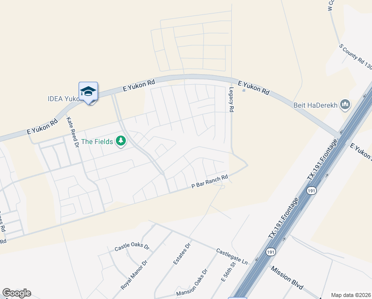 map of restaurants, bars, coffee shops, grocery stores, and more near 7414 Horton Ranch Road in Odessa