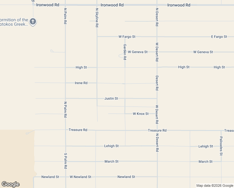 map of restaurants, bars, coffee shops, grocery stores, and more near 601 Justin Street in Cochise County