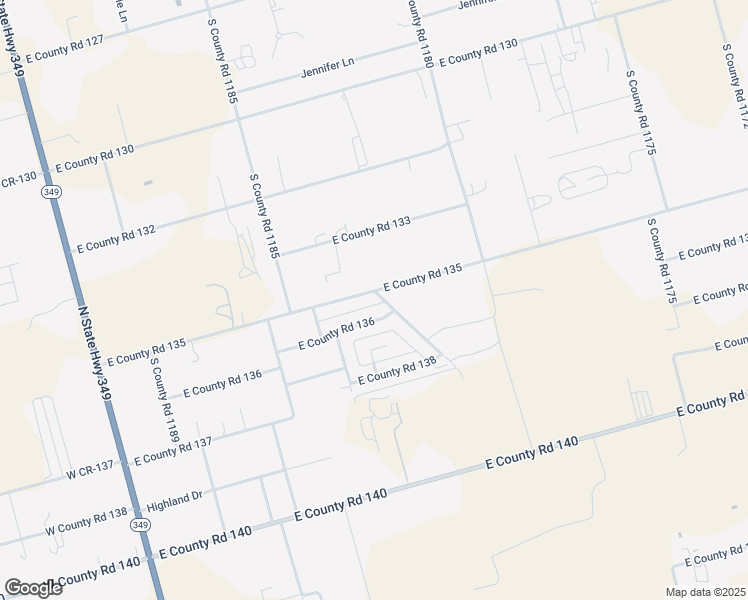 map of restaurants, bars, coffee shops, grocery stores, and more near 703-705 East County Road 136 in Midland