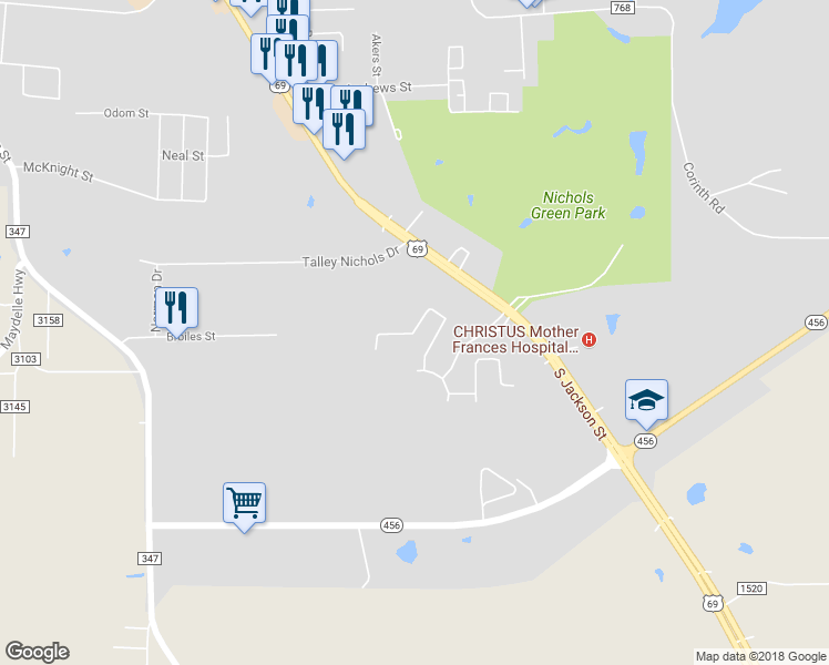 map of restaurants, bars, coffee shops, grocery stores, and more near 164 Valley View Lane in Jacksonville