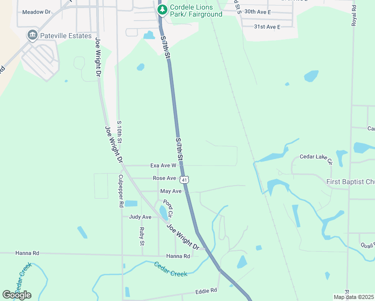 map of restaurants, bars, coffee shops, grocery stores, and more near 2239 U.S. 41 in Cordele