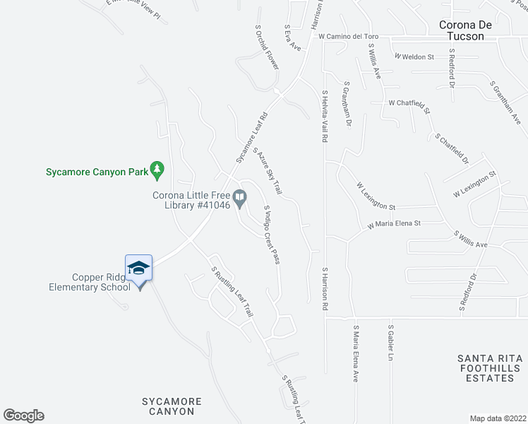 map of restaurants, bars, coffee shops, grocery stores, and more near 17390 South Indigo Crest Pass in Vail