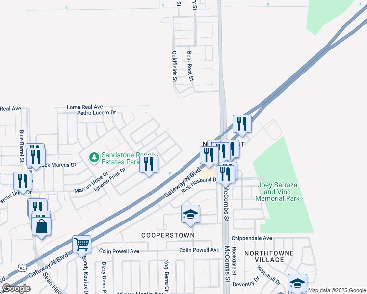 map of restaurants, bars, coffee shops, grocery stores, and more near 11304 Benny Emler Drive in El Paso