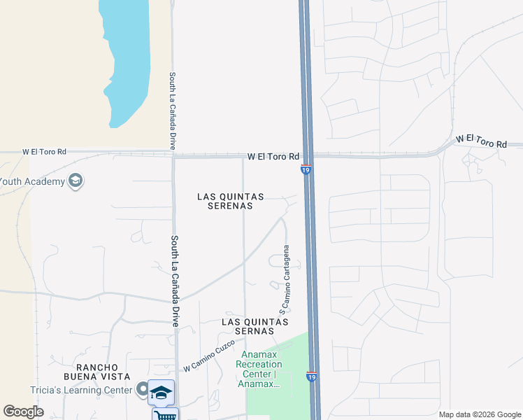 map of restaurants, bars, coffee shops, grocery stores, and more near 1110 West Twin Buttes Road in Sahuarita