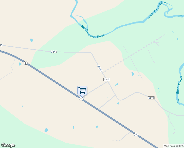 map of restaurants, bars, coffee shops, grocery stores, and more near County Road 2357 in Meridian