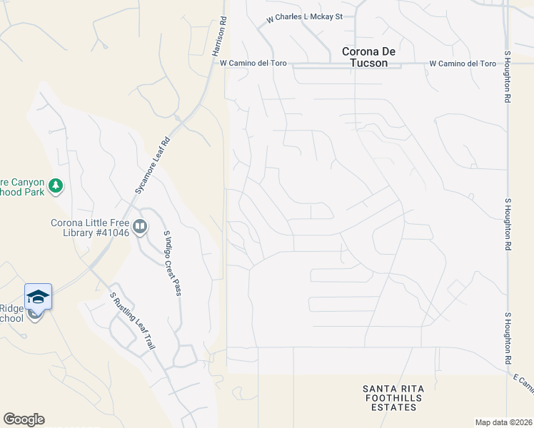 map of restaurants, bars, coffee shops, grocery stores, and more near 670 West Lexington Street in Corona de Tucson
