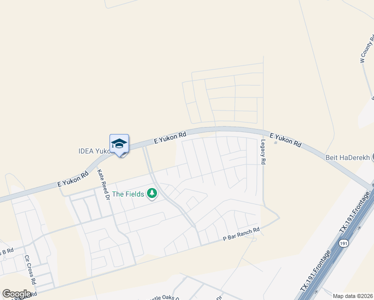 map of restaurants, bars, coffee shops, grocery stores, and more near 7122 Saguaro Road in Odessa