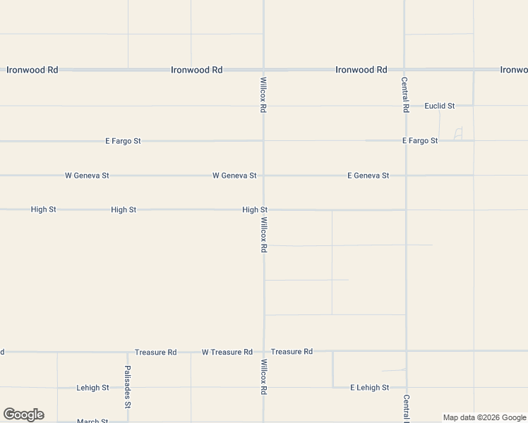 map of restaurants, bars, coffee shops, grocery stores, and more near 20 Willcox Road in Cochise County
