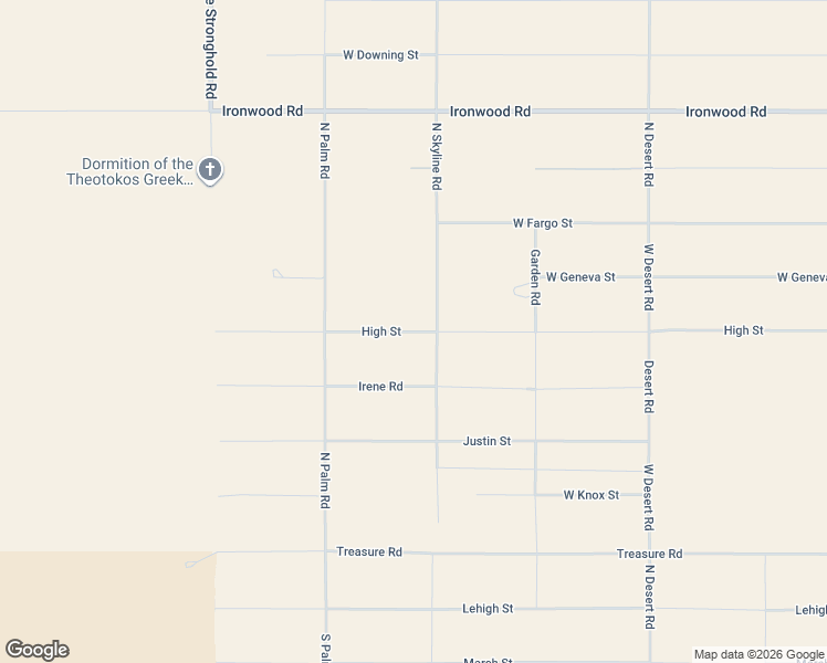 map of restaurants, bars, coffee shops, grocery stores, and more near 1326 West Windsong Lane in Cochise County