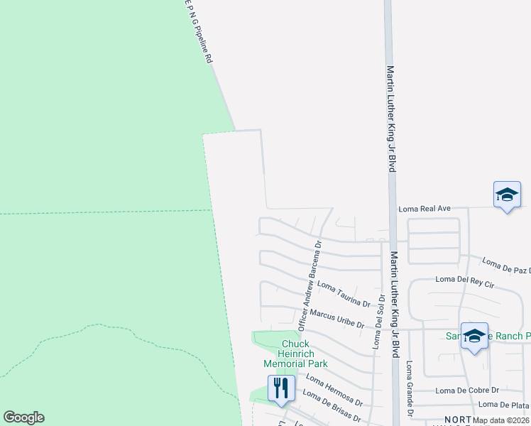 map of restaurants, bars, coffee shops, grocery stores, and more near 4213 Loma Clara Court in El Paso