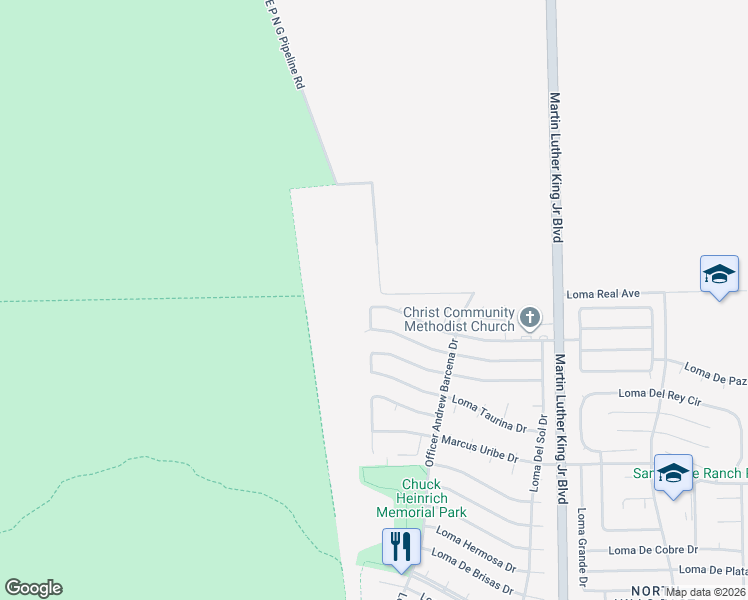 map of restaurants, bars, coffee shops, grocery stores, and more near 4213 Loma Clara Court in El Paso