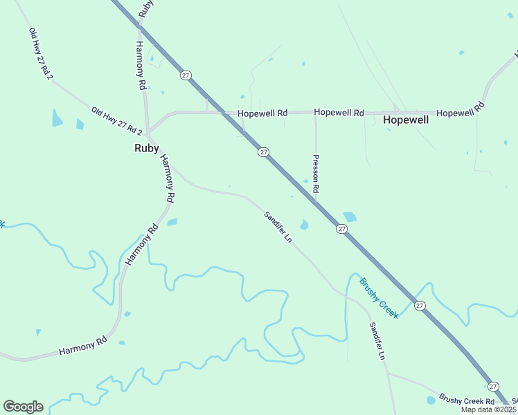 map of restaurants, bars, coffee shops, grocery stores, and more near 1045 Old Highway 27 Loop in Crystal Springs