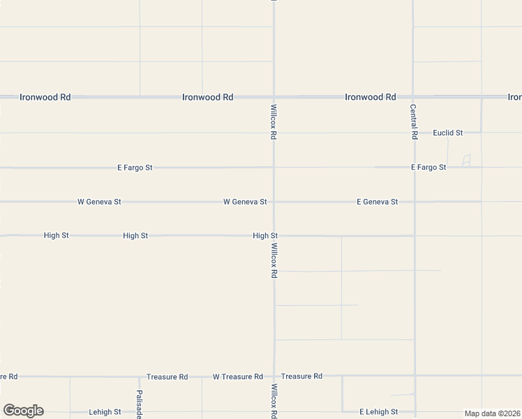 map of restaurants, bars, coffee shops, grocery stores, and more near 66 West Geneva Street in Cochise