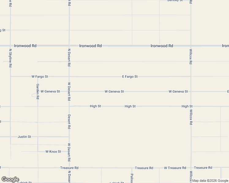 map of restaurants, bars, coffee shops, grocery stores, and more near West Geneva Street in Cochise County