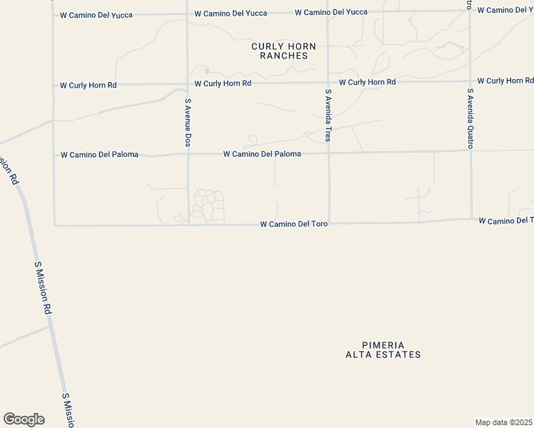 map of restaurants, bars, coffee shops, grocery stores, and more near 3900 West Camino Del Toro in Sahuarita