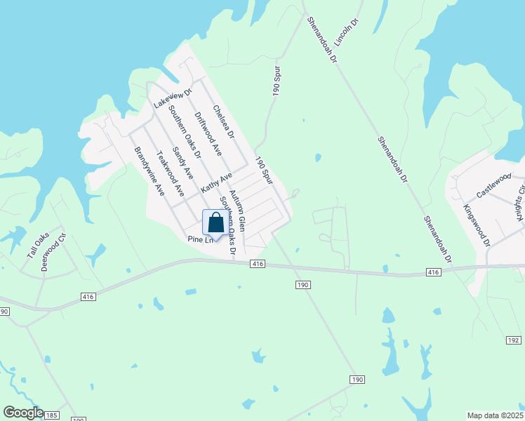 map of restaurants, bars, coffee shops, grocery stores, and more near 165 Ashley Avenue in Streetman