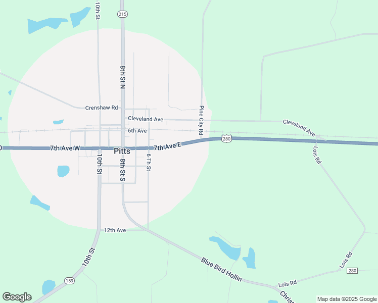 map of restaurants, bars, coffee shops, grocery stores, and more near 162 7th Avenue East in Pitts