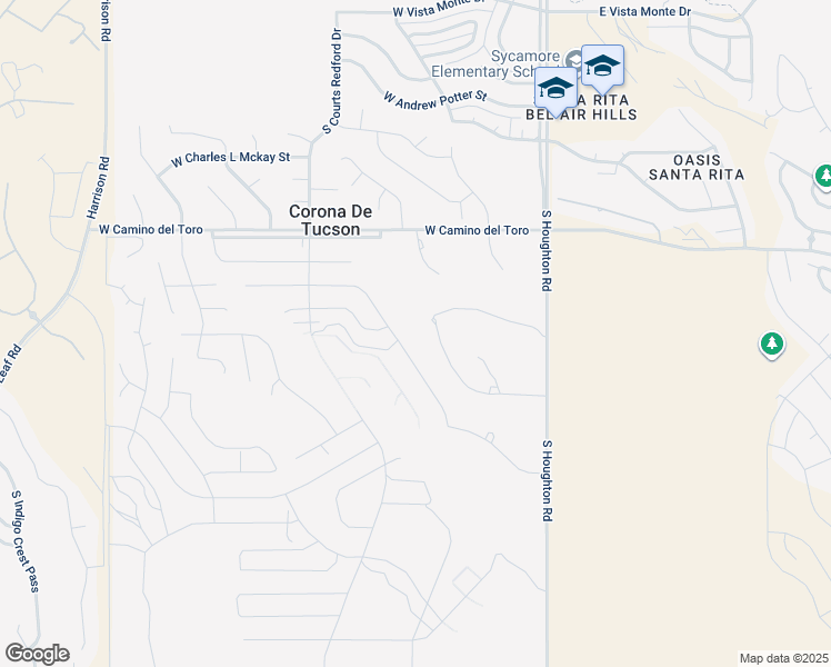 map of restaurants, bars, coffee shops, grocery stores, and more near 237 West Aberdeen Street in Corona de Tucson