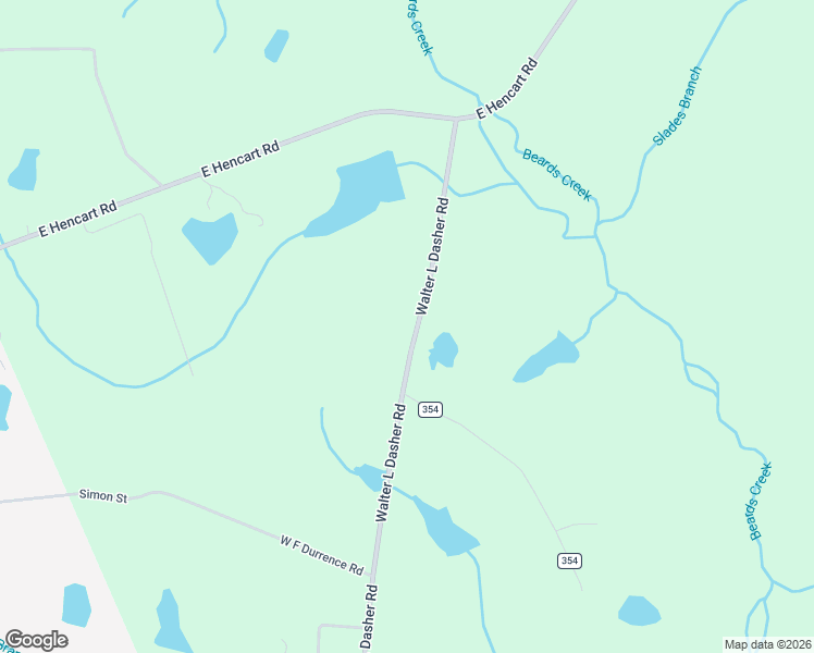 map of restaurants, bars, coffee shops, grocery stores, and more near 758 Walter L Dasher Road in Glennville