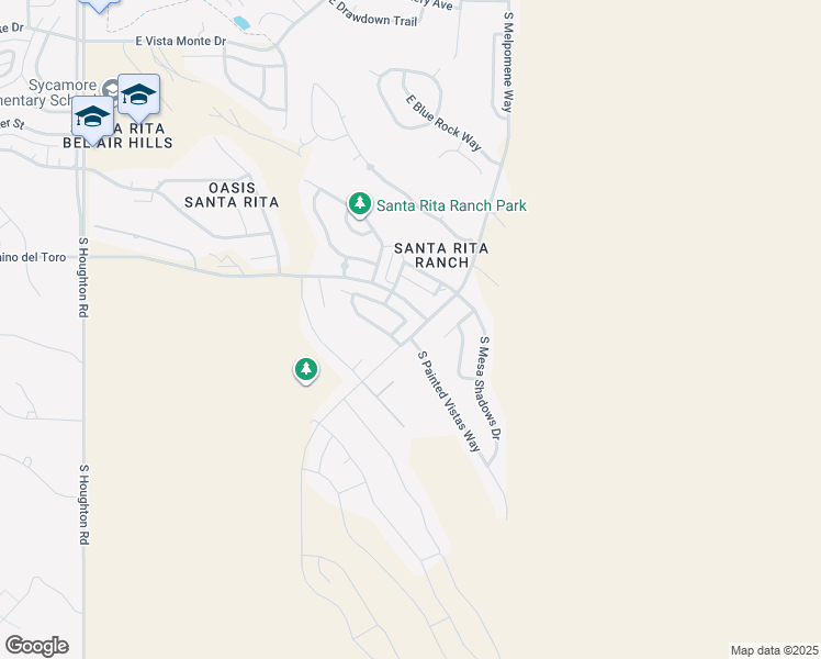 map of restaurants, bars, coffee shops, grocery stores, and more near 17015 South Painted Bluff Way in Vail