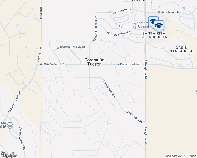 map of restaurants, bars, coffee shops, grocery stores, and more near 942 South Grantham Avenue in Corona de Tucson