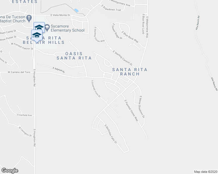 map of restaurants, bars, coffee shops, grocery stores, and more near 10843 East New Rock Ridge Drive in Vail