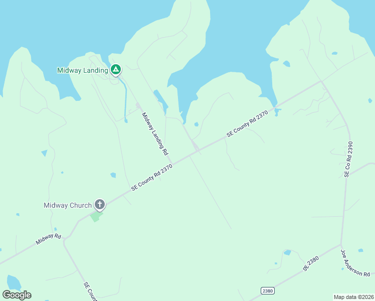 map of restaurants, bars, coffee shops, grocery stores, and more near 15232 Southeast County Road 2370 in Streetman