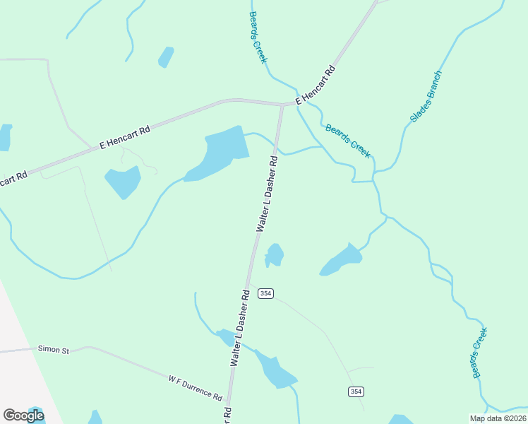 map of restaurants, bars, coffee shops, grocery stores, and more near 498 Walter L Dasher Road in Glennville