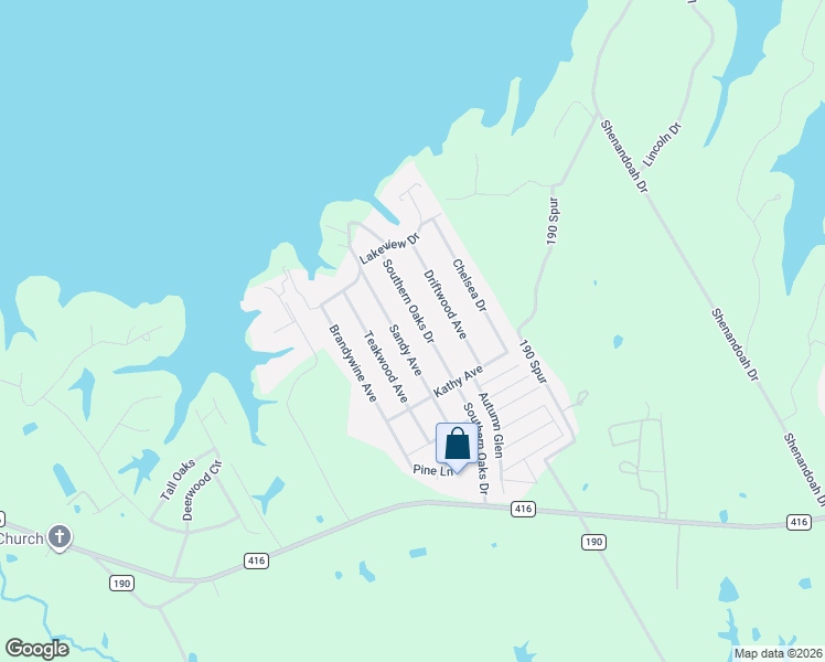 map of restaurants, bars, coffee shops, grocery stores, and more near 343 Southern Oaks Drive in Streetman