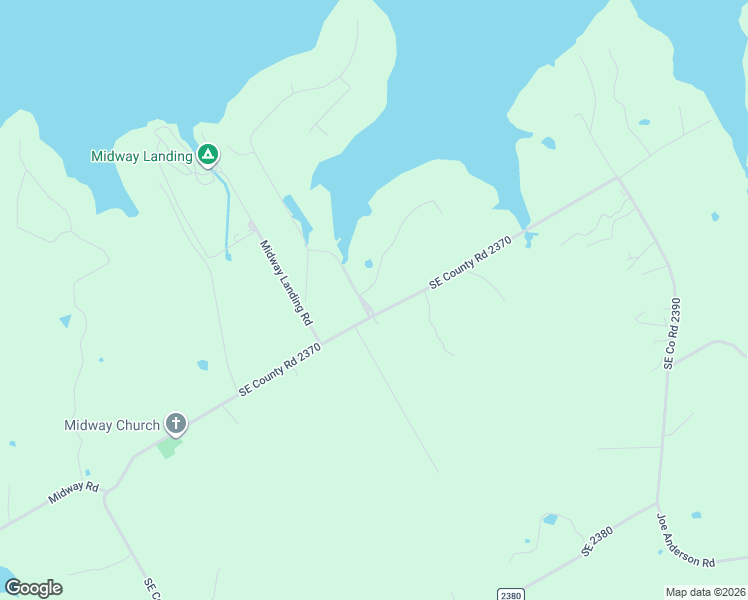 map of restaurants, bars, coffee shops, grocery stores, and more near 15232 Southeast County Road 2370 in Streetman