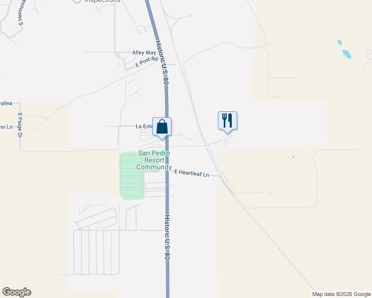 map of restaurants, bars, coffee shops, grocery stores, and more near 744 East Country Club Drive in Benson