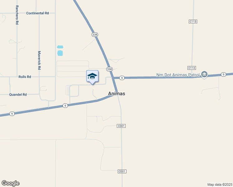 map of restaurants, bars, coffee shops, grocery stores, and more near in Animas
