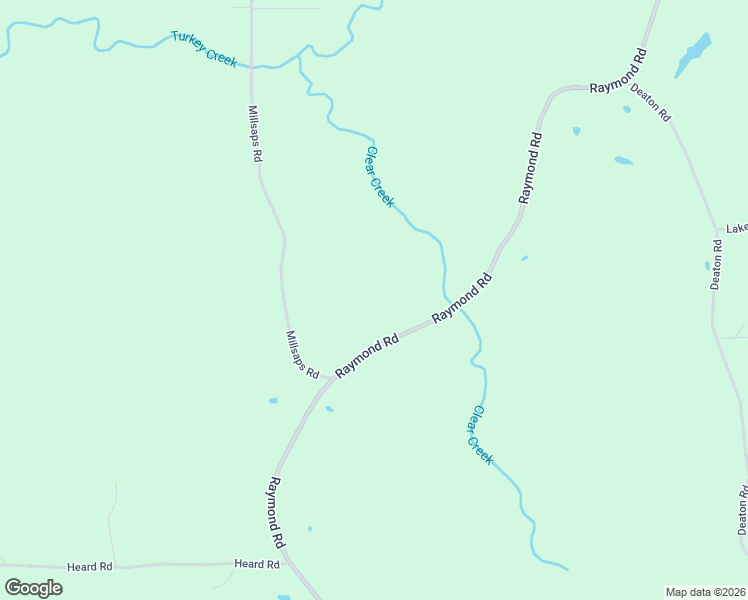 map of restaurants, bars, coffee shops, grocery stores, and more near 9009 Raymond Road in Crystal Springs
