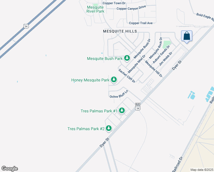 map of restaurants, bars, coffee shops, grocery stores, and more near 7245 Brick Dust Street in El Paso