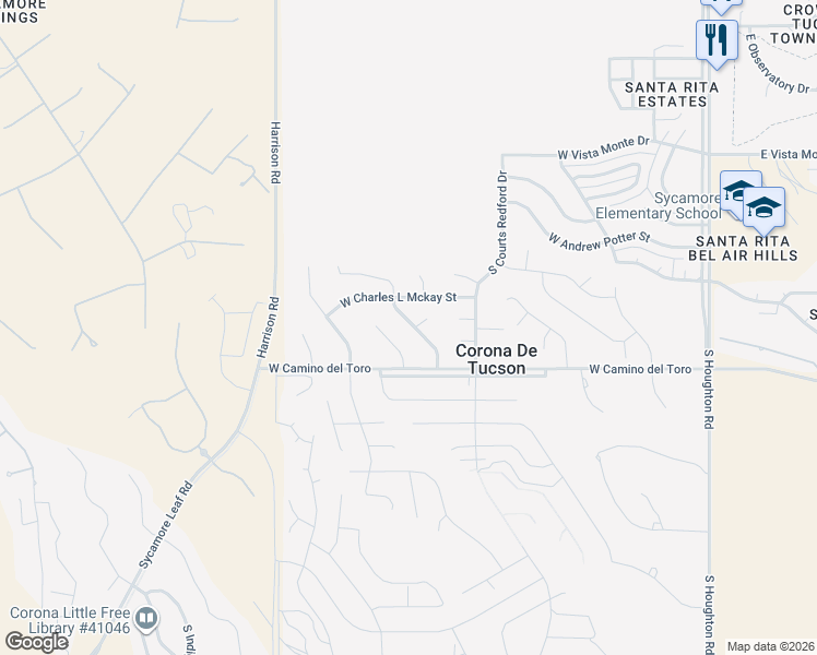 map of restaurants, bars, coffee shops, grocery stores, and more near 718 South Harry P Stagg Drive in Vail