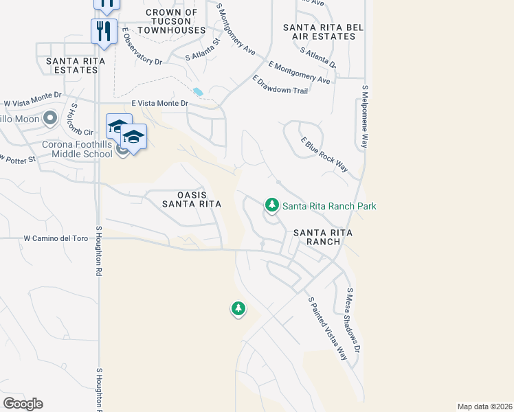 map of restaurants, bars, coffee shops, grocery stores, and more near 449 East Cactus Mountain Drive in Vail