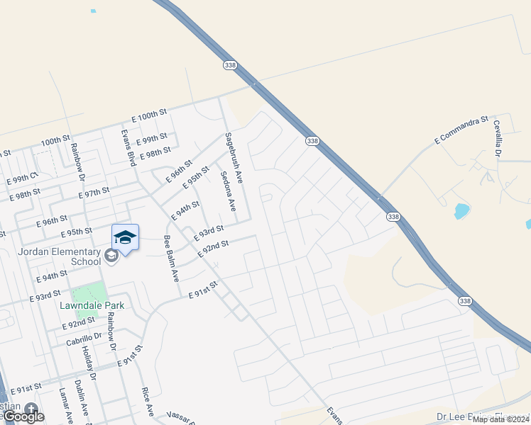 map of restaurants, bars, coffee shops, grocery stores, and more near 9319 Ratliff Ridge Avenue in Odessa