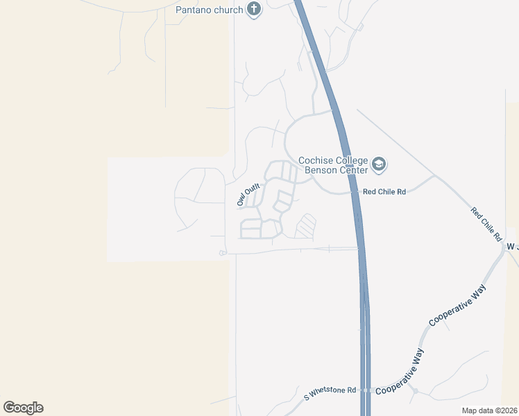 map of restaurants, bars, coffee shops, grocery stores, and more near 83 West Barrel Cactus Lane in Benson