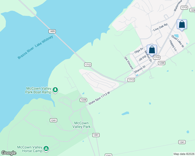 map of restaurants, bars, coffee shops, grocery stores, and more near 166 Big Bend Drive in Whitney