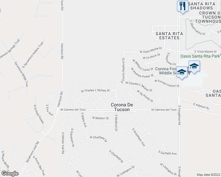 map of restaurants, bars, coffee shops, grocery stores, and more near 446 West Charles L Mckay Street in Vail