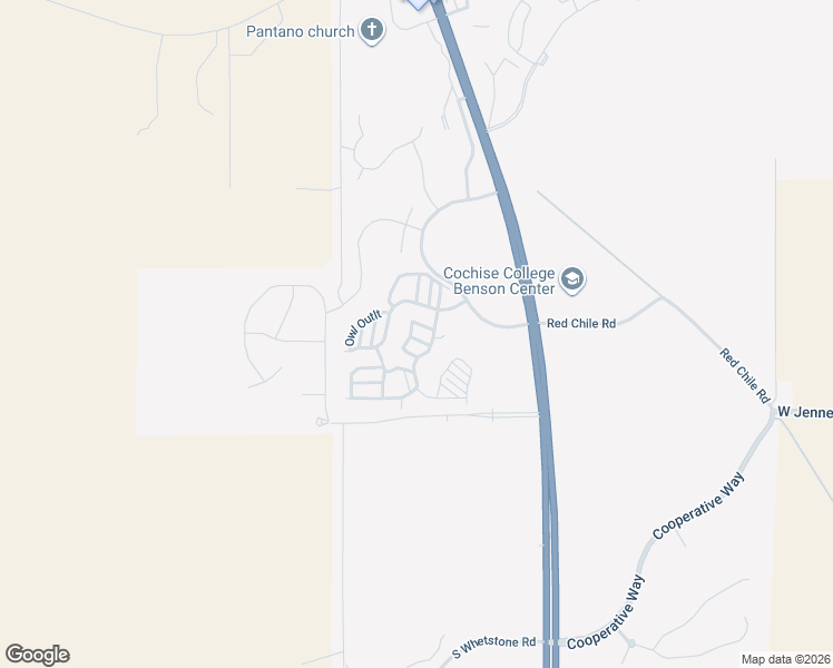 map of restaurants, bars, coffee shops, grocery stores, and more near 83 West Barrel Cactus Lane in Benson
