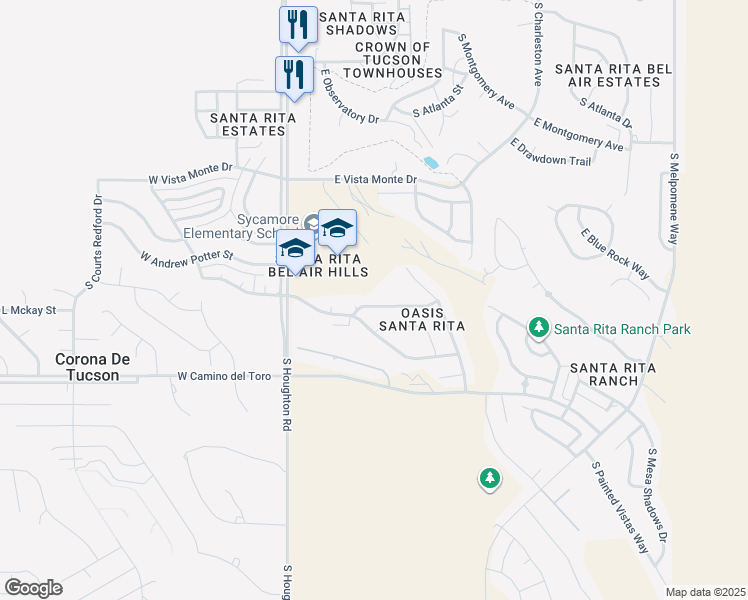 map of restaurants, bars, coffee shops, grocery stores, and more near 169 East Sycamore View Road in Vail