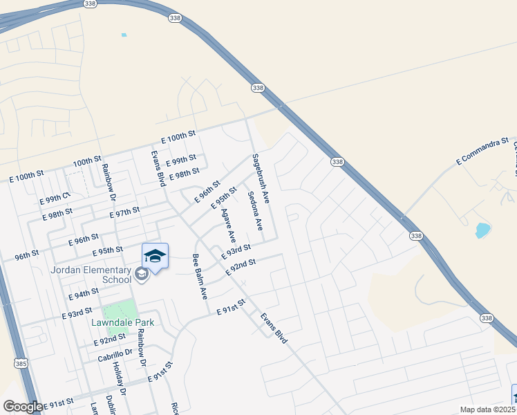 map of restaurants, bars, coffee shops, grocery stores, and more near 9413 Sedona Avenue in Odessa