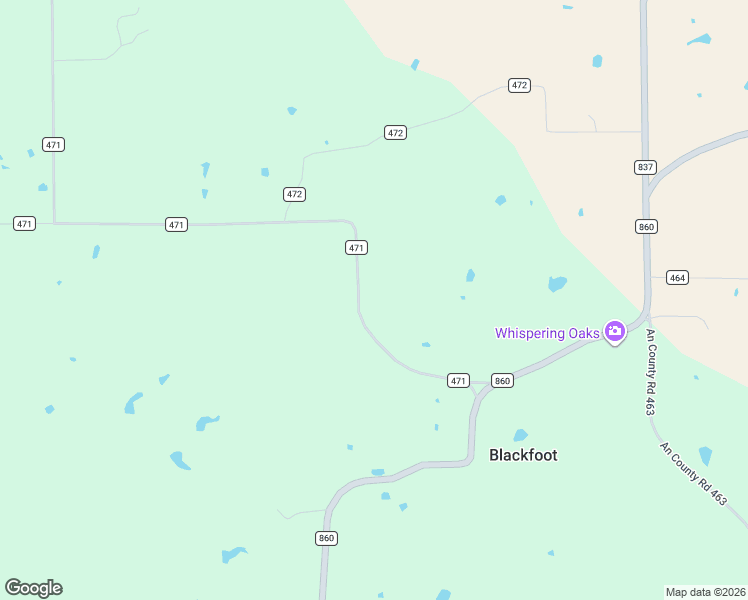 map of restaurants, bars, coffee shops, grocery stores, and more near 510 County Road 471 in Montalba