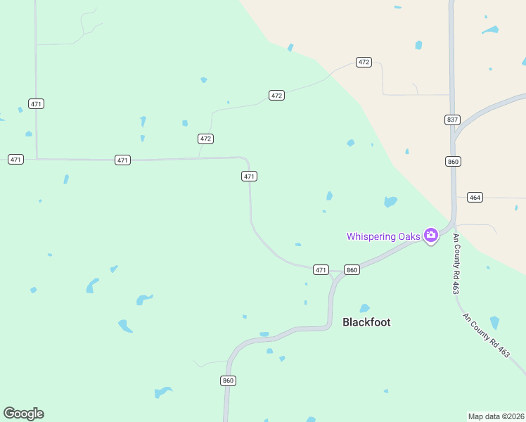 map of restaurants, bars, coffee shops, grocery stores, and more near 510 County Road 471 in Montalba